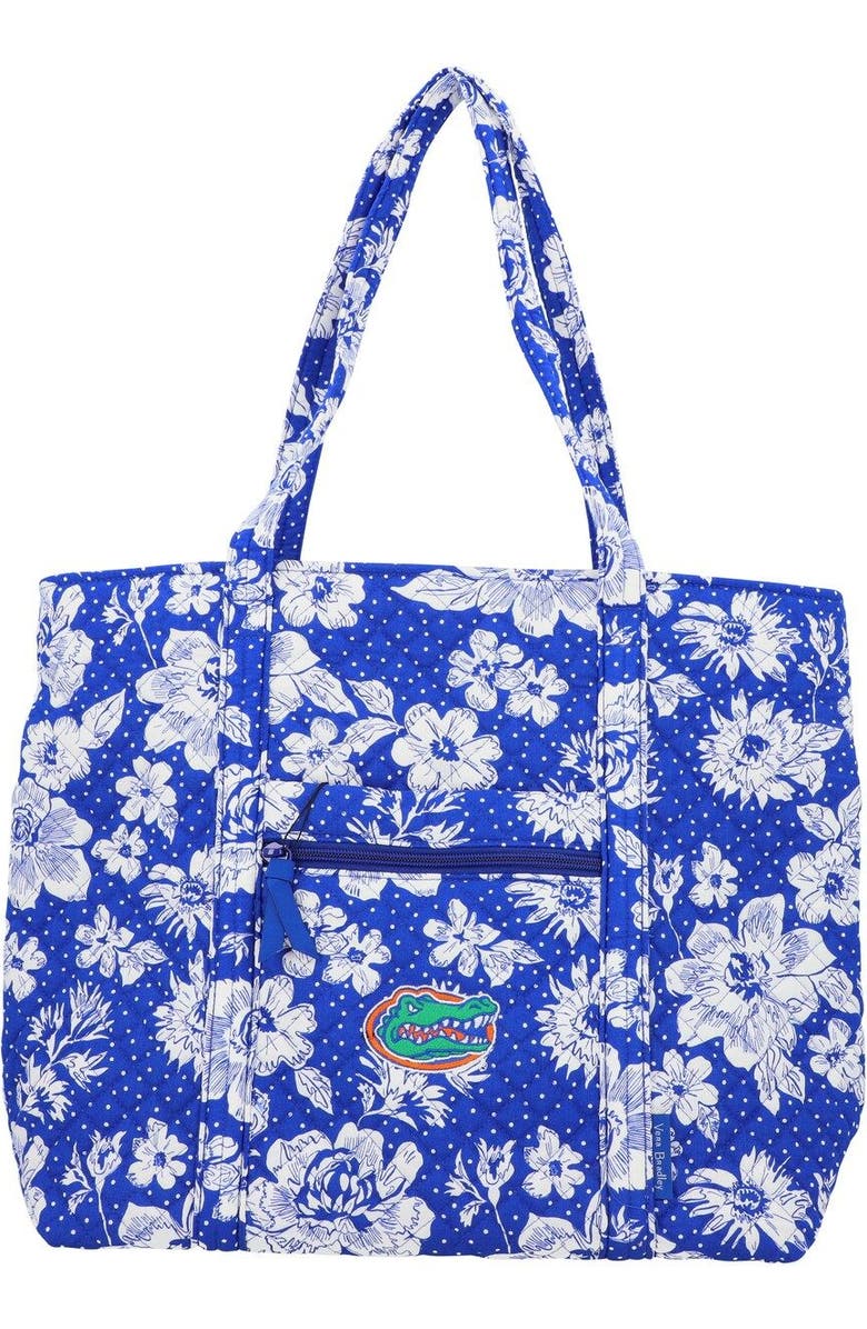 VERA BRADLEY Florida Gators Rain Garden Vera Tote Bag, Main, color, Royal