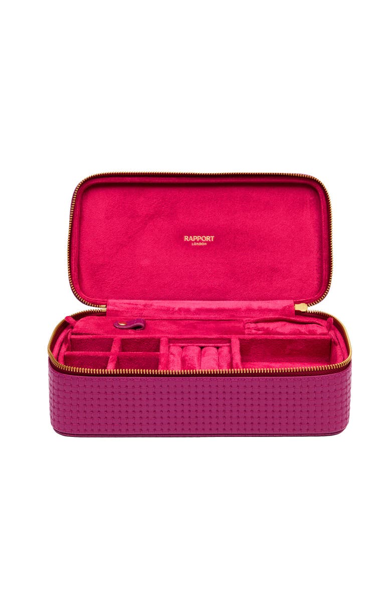 Rapport London Charlotte Jewelry Case, Main, color, Pink