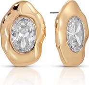 Ettika Molten Glow Crystal Stud Earrings