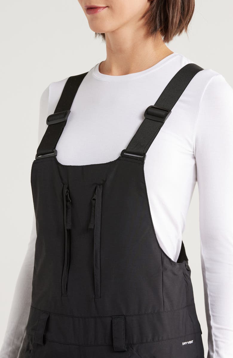The North Face Freedom Insulated Waterproof Snow Bib Overalls, Alternate, color, Tnf Black-Npf