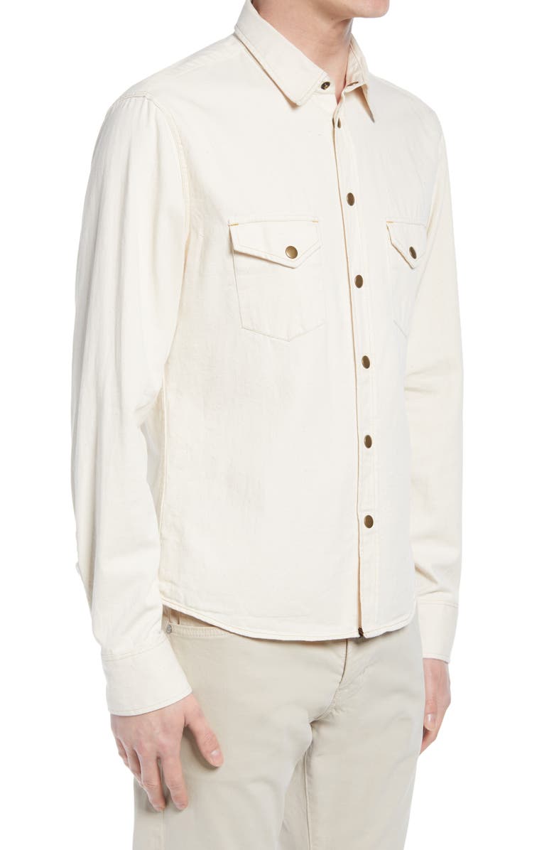 Billy Reid Organic Cotton Denim Button-Up Shirt, Alternate, color,