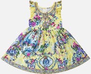 Camilla Kids Jersey And Woven Mini Dress W Frill