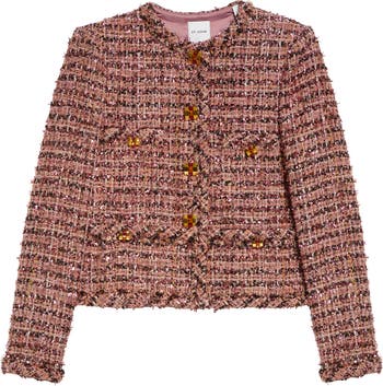 St. John Collection Metallic Eyelash Tweed Jacket | Nordstrom