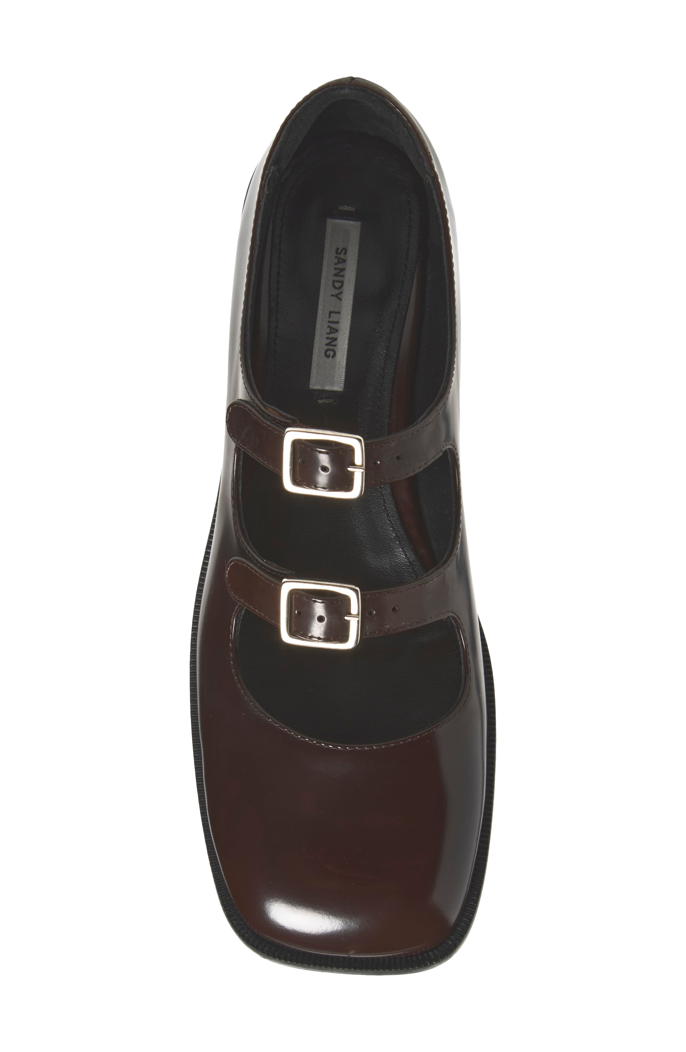 Double Strap Mary Jane, Alternate, color, BROWN