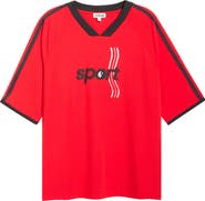 STAUD Axis Jersey Graphic Top