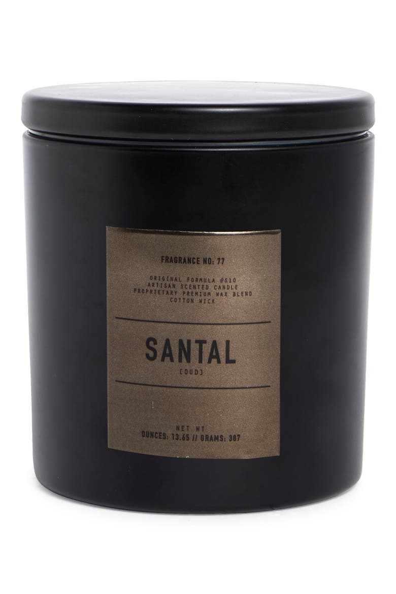 Santal Oud Black Jar Candle, Main, color, SANTAL OUD