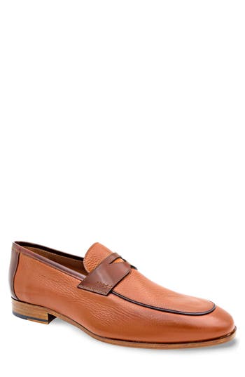 Mezlan Pebbled Penny Loafer