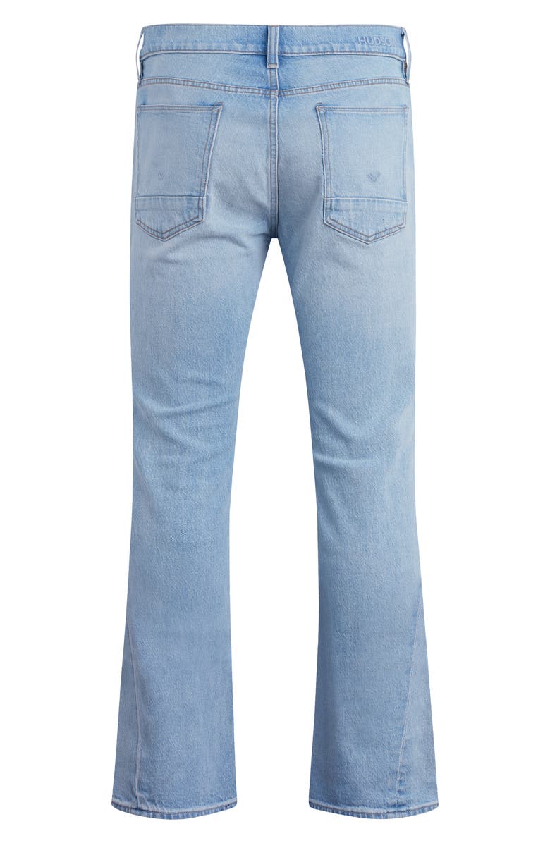 Hudson Jeans Walker Ripped Kick Flare Jeans, Alternate, color, Lakewood