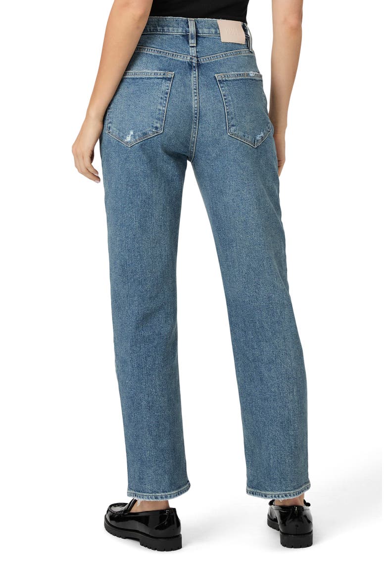 Sawyer High Waist Straight Leg Jeans, Alternate, color, STORYBOOK DISTRESSED