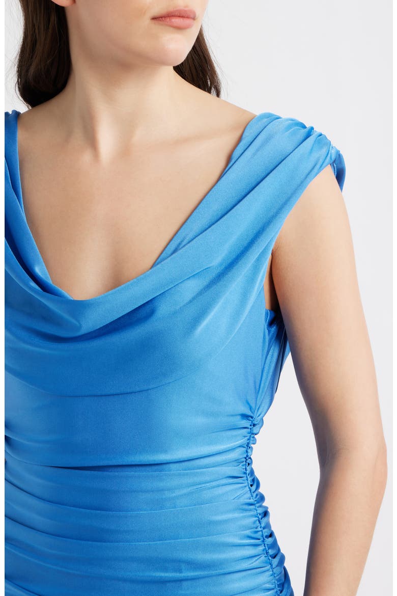 Evangeline Ruched Minidress, Alternate, color, CASPIA