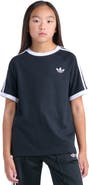adidas Kids' 3-Stripes Ringer T-Shirt