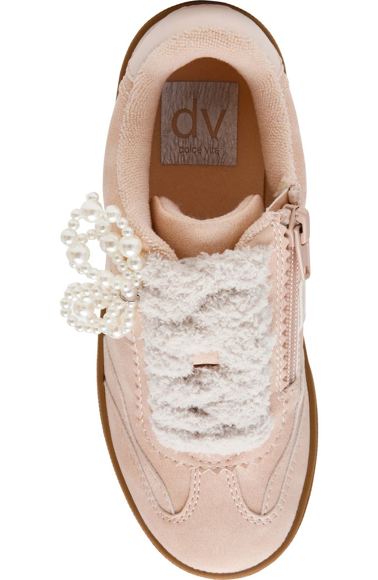 DV by Dolce Vita Valor Faux Shearling Sneaker, Alternate, color, Light Pink