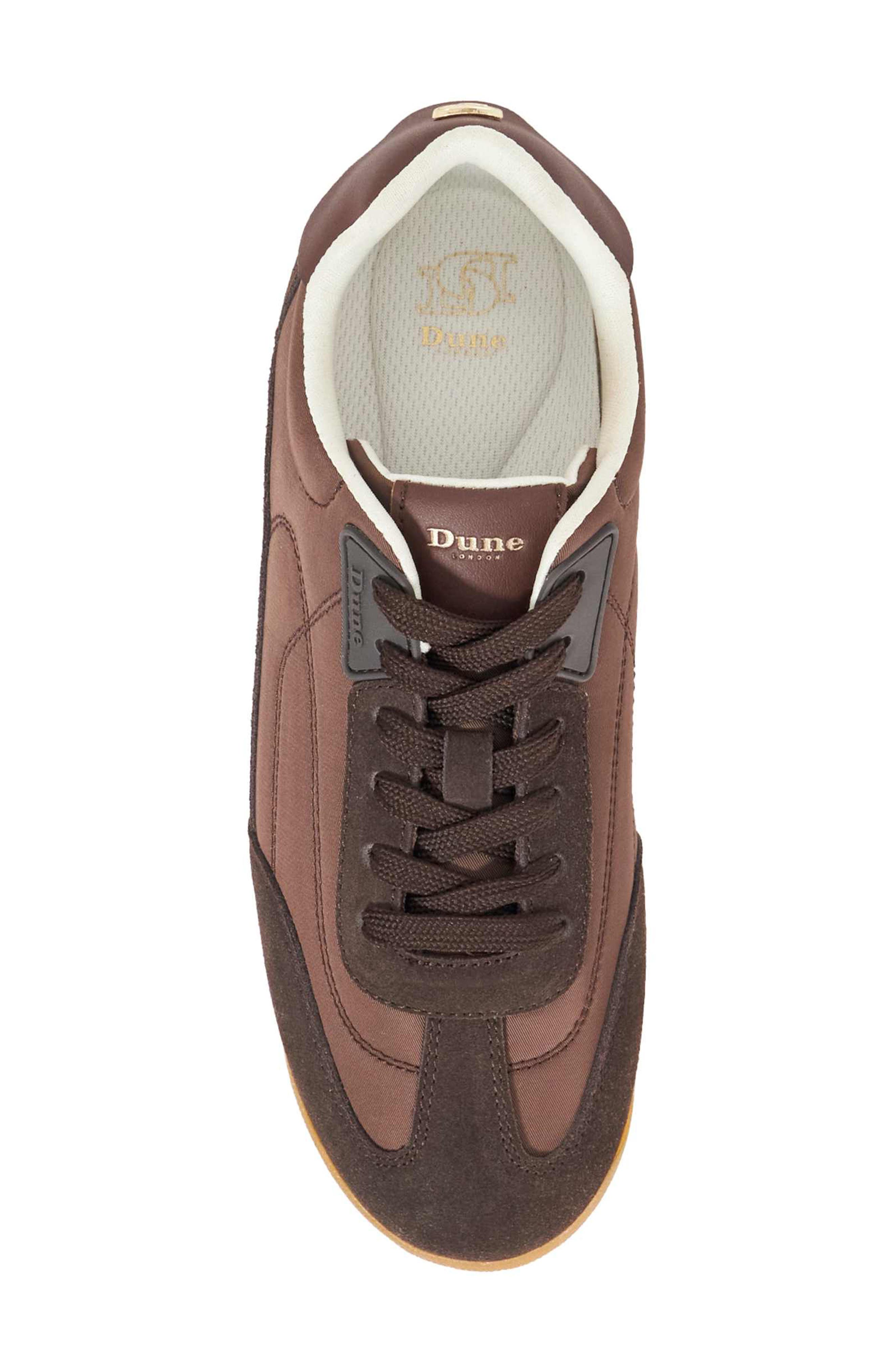 Dune London Emanie Sneaker, Alternate, color, Brown