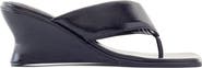 Therapy Australia LENNOX Square Toe Wedge Thong Heel