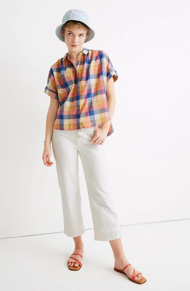 Madewell Rainbow Check Hilltop Shirt, Alternate, color,