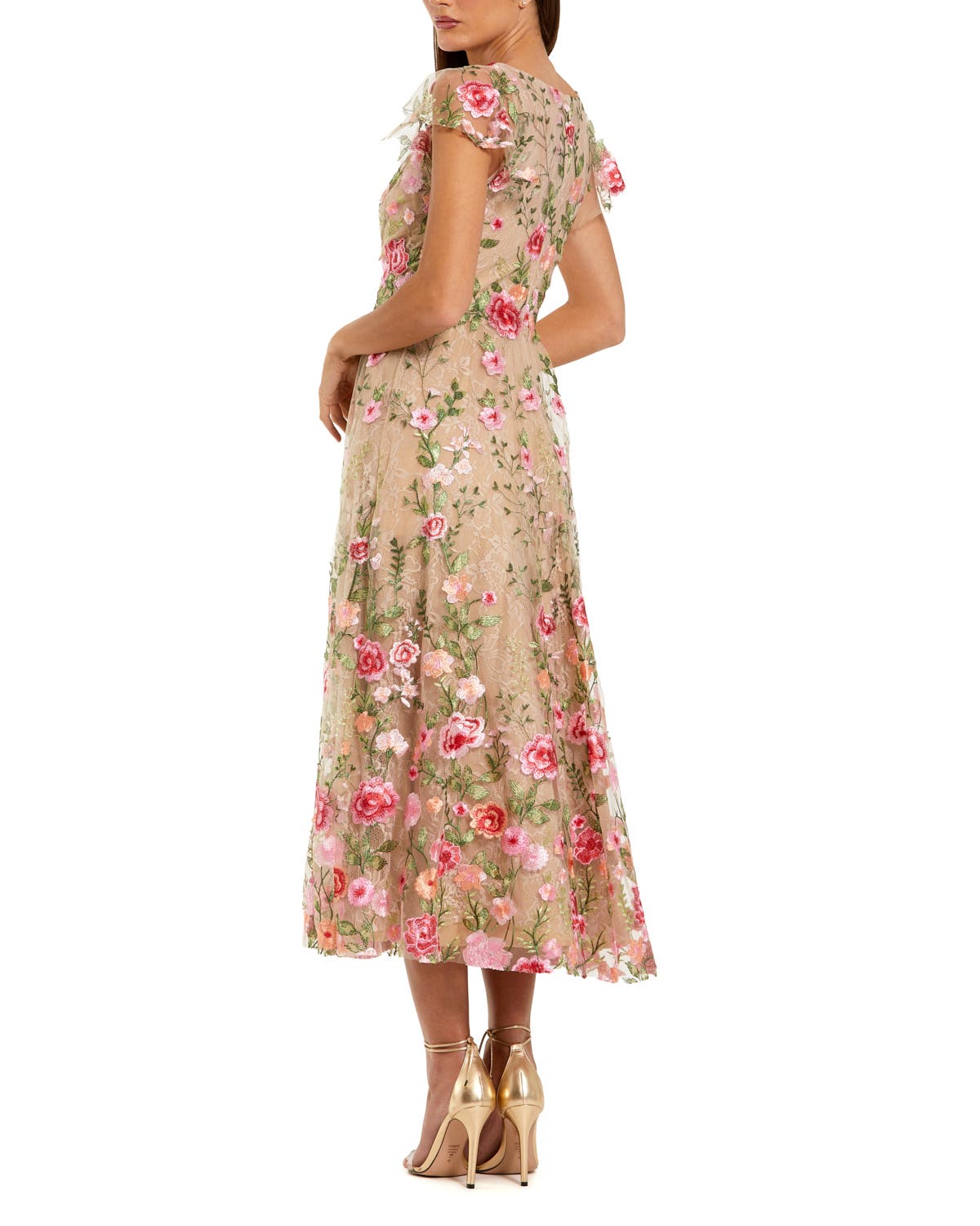 cap sleeve embroidered dress Easy Embroidered Cap-Sleeve Dress