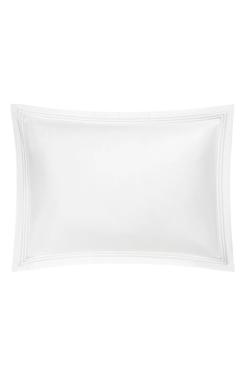 Matouk Amara Triple Pearl Sham, Main, color, White