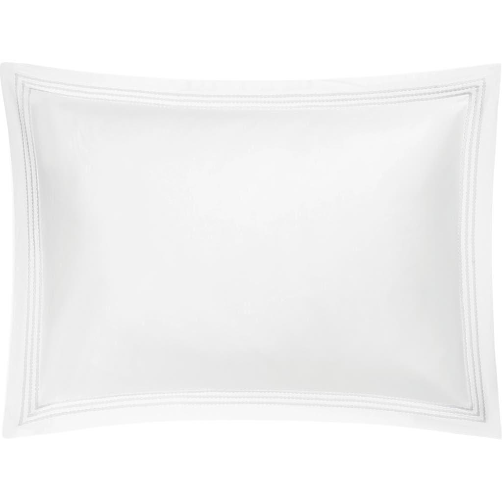 Matouk Amara Triple Pearl Embroidered Pillow Sham