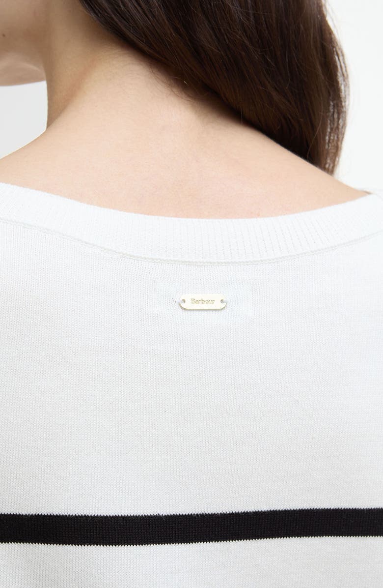 Barbour Renfew Stripe Sweater, Alternate, color, Cloud Black Stripe