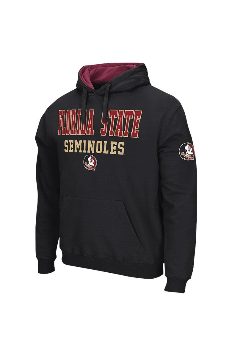 COLOSSEUM Men's Colosseum Black Florida State Seminoles Sunrise Pullover Hoodie, Alternate, color, 