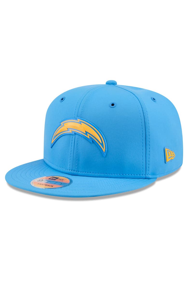 Men's New Era Powder Blue Los Angeles Chargers 2026 Sideline 9FIFTY Snapback Hat, Main, color, Powder Blue