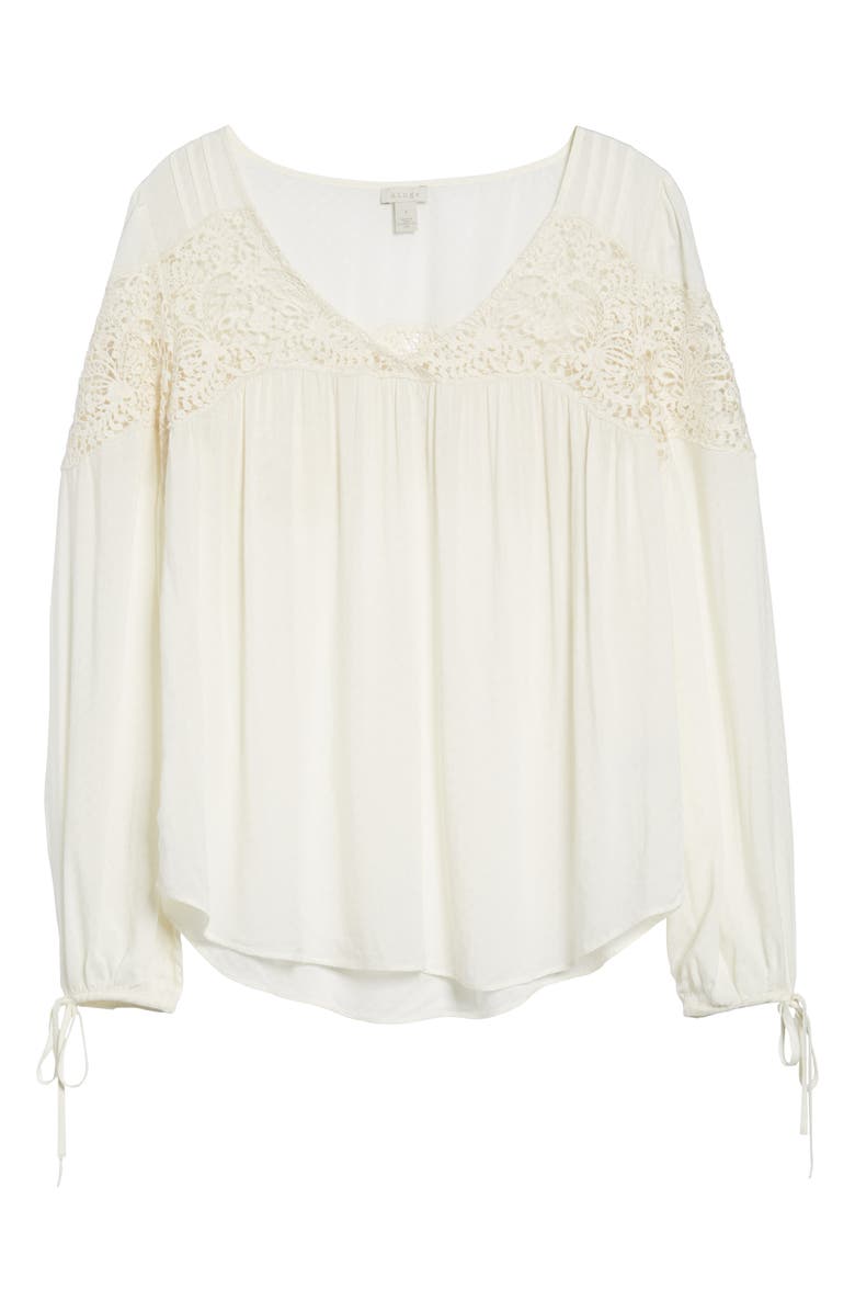 Hinge Lace Yoke Top, Alternate, color,