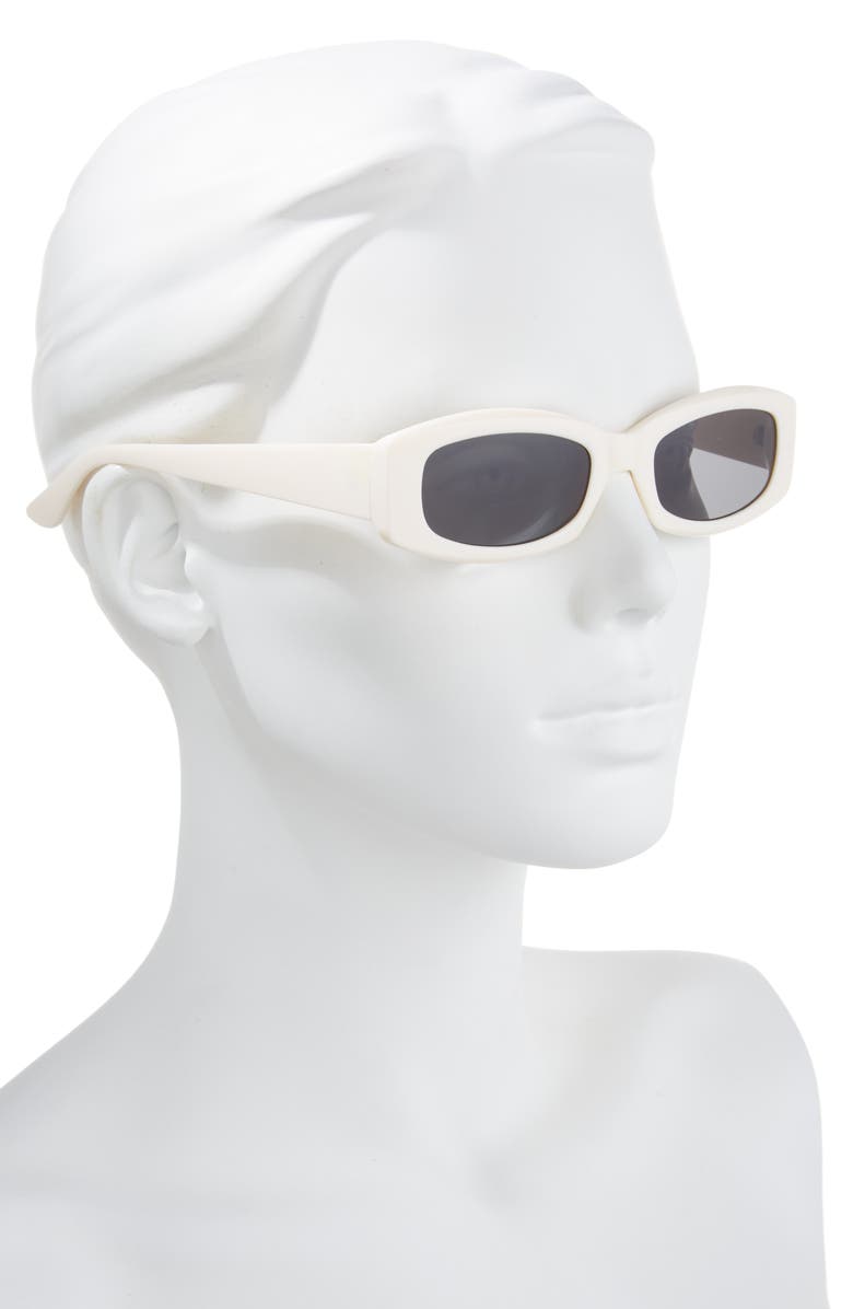 BP. Slim Rectangular Sunglasses, Alternate, color, Ivory
