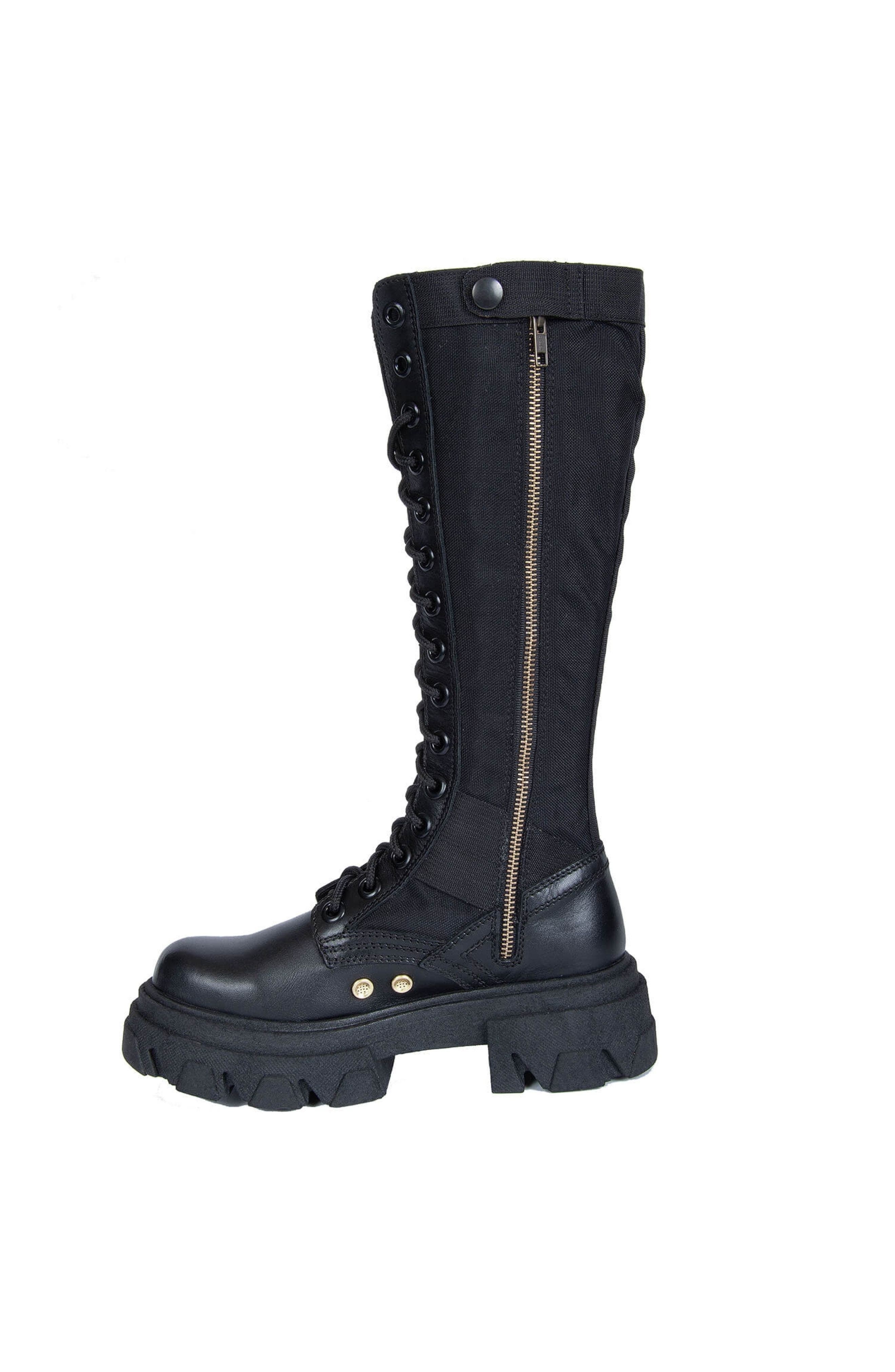 URBNKICKS Tall Jungle Boots, Alternate, color, Black