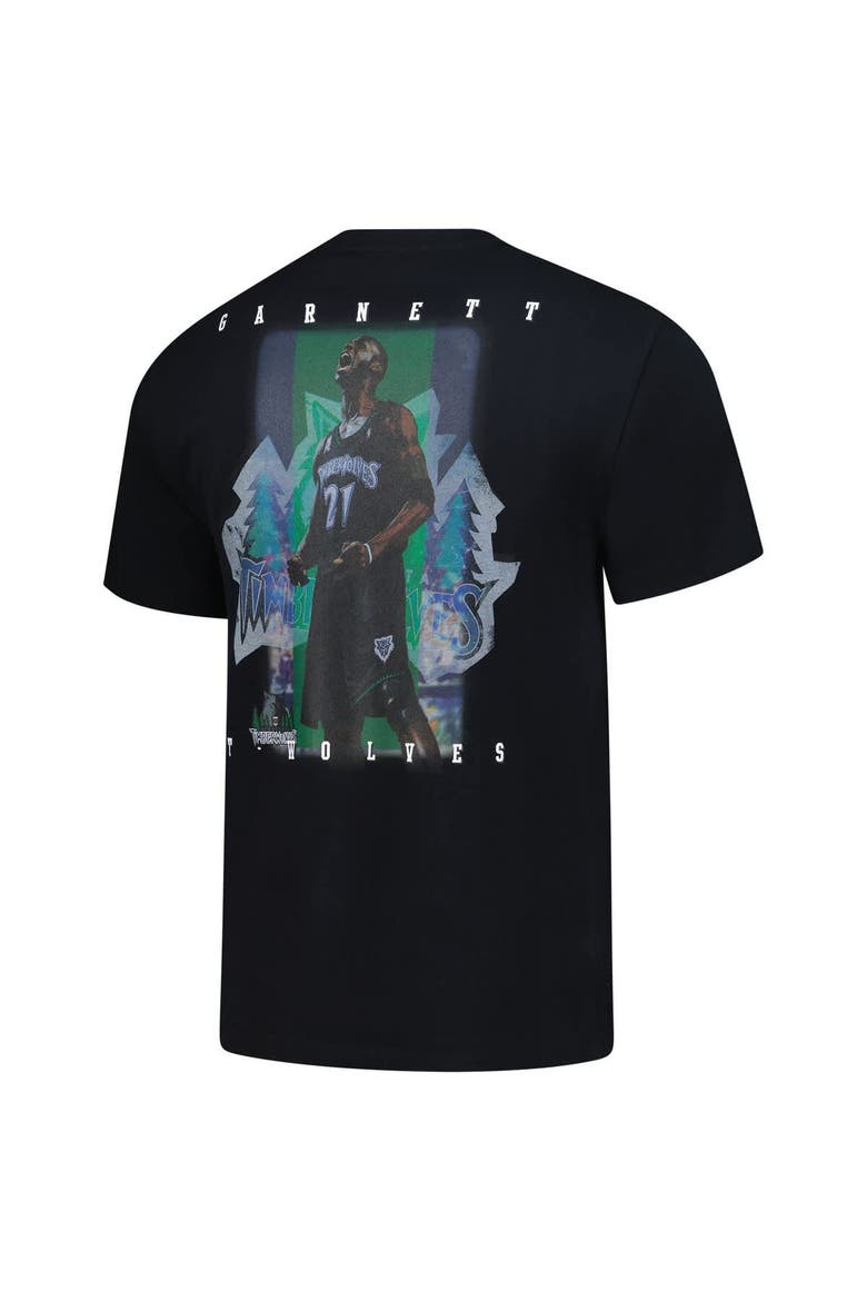 Men's Mitchell & Ness Kevin Garnett Black Minnesota Timberwolves Hardwood Classics NBA Legends T-Shirt, Alternate, color, Black