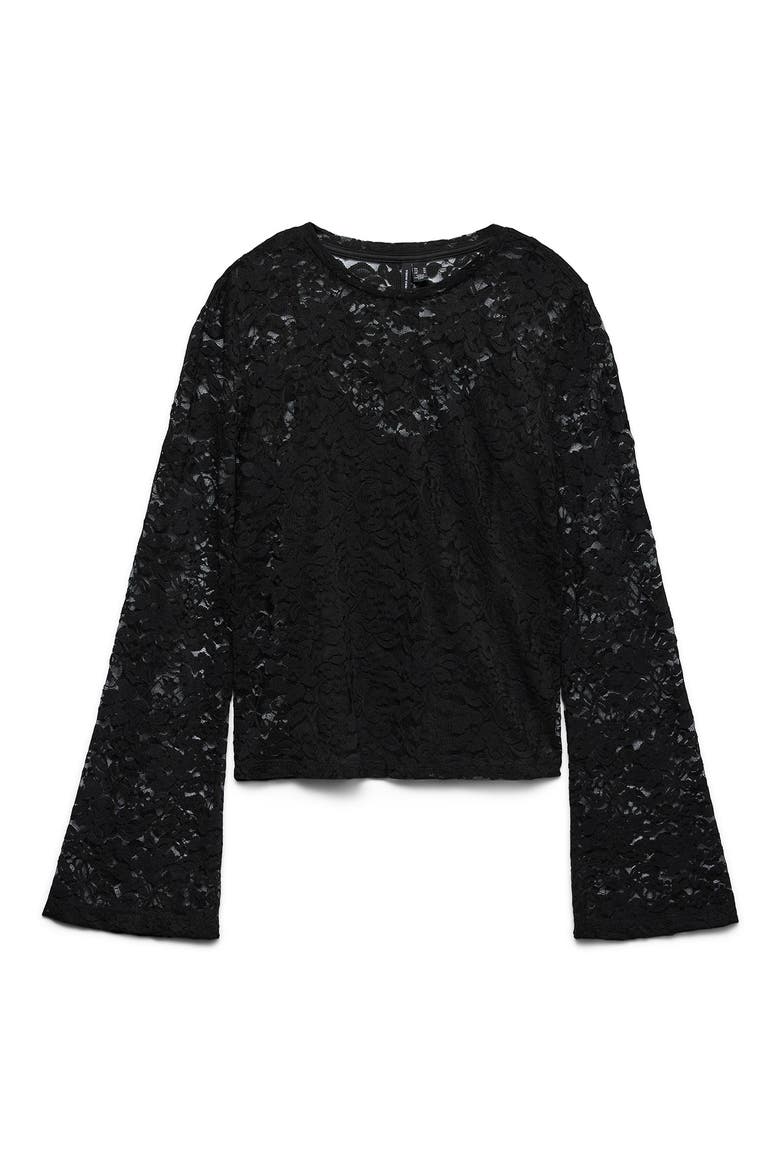 Kanya Lace Top, Alternate, color, BLACK