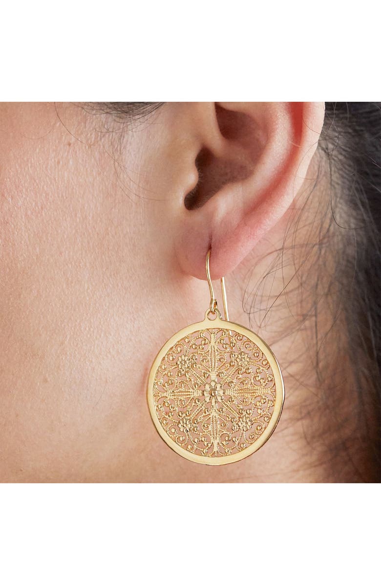SAVVY CIE JEWELS Italian Filigree Drop Earrings, Alternate, color, 