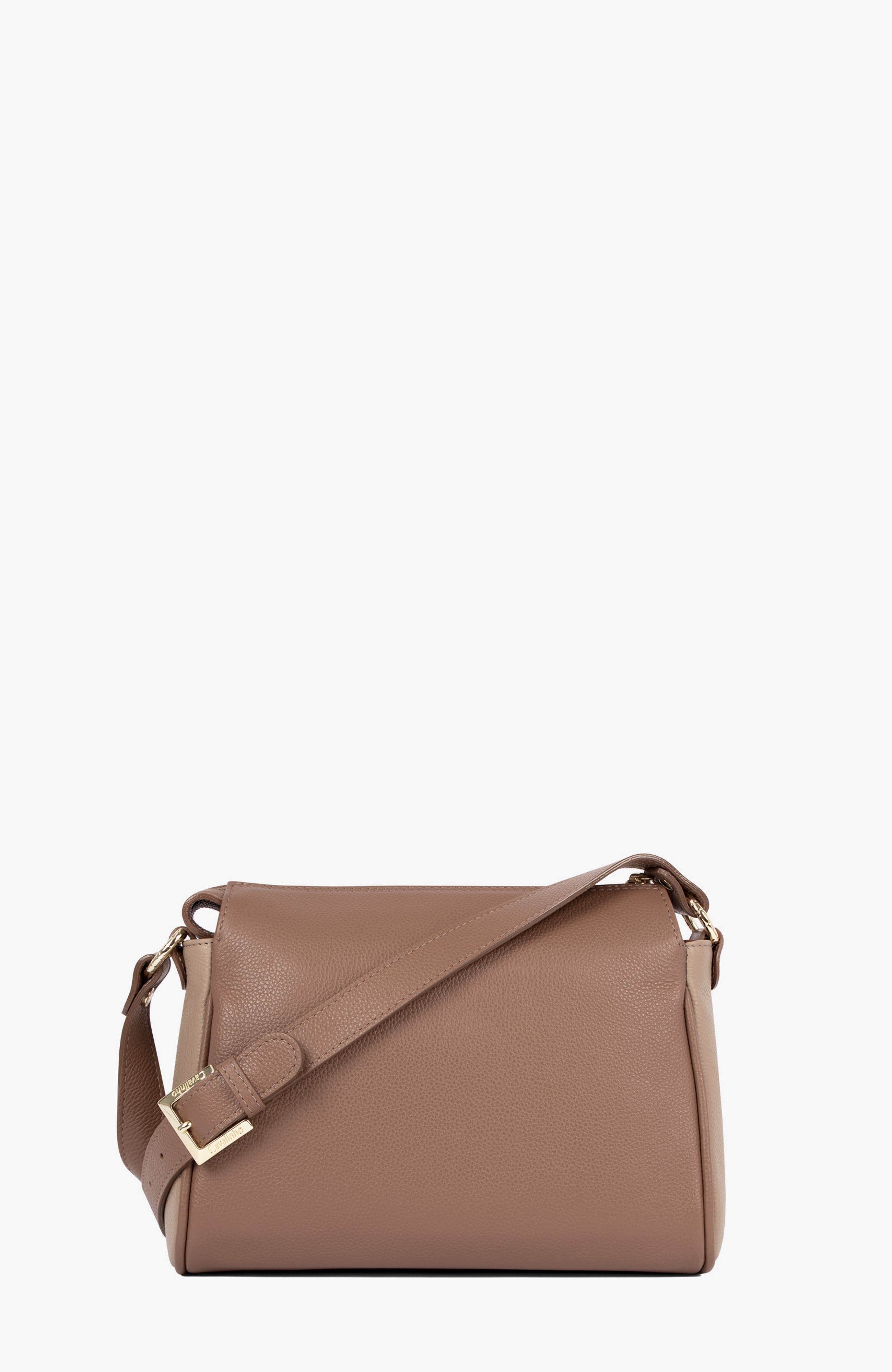 Signature CV By Cavalinho Leather Crossbody Bag 373, Alternate, color, Sand / Beige