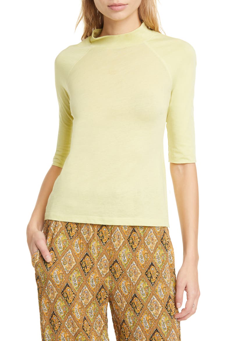 Madi Cotton Top, Main, color, LIME