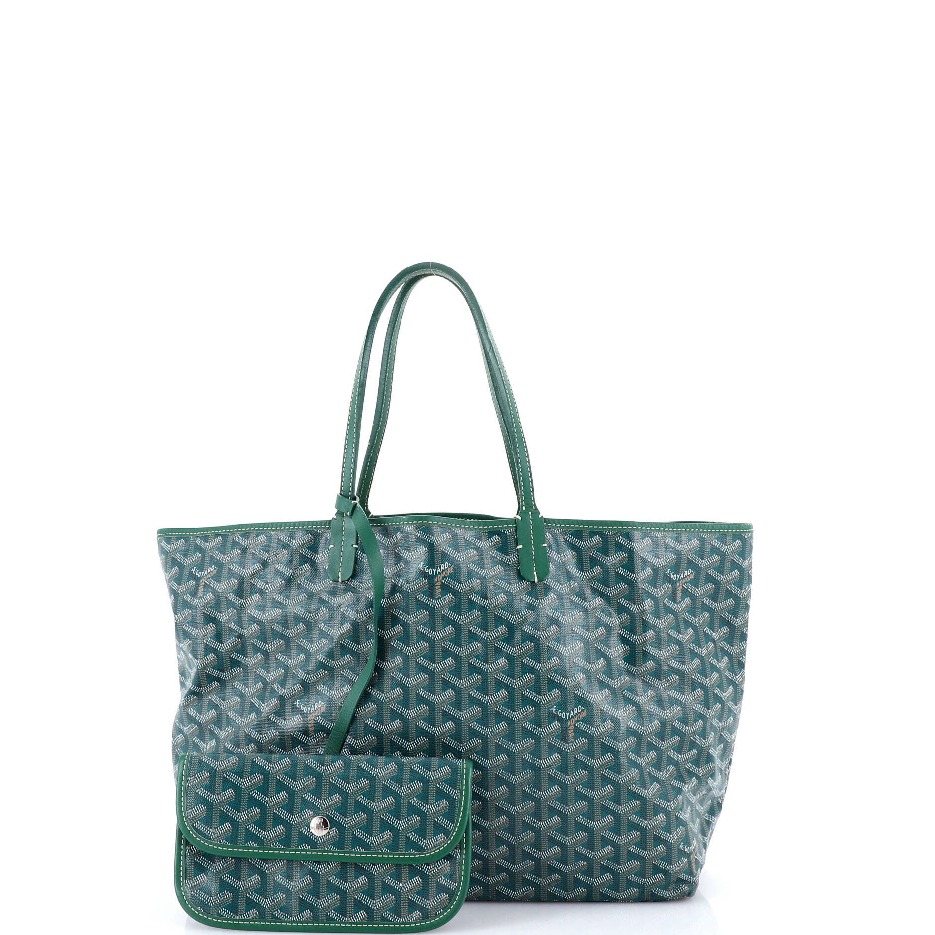 Pre-Owned Goyard Saint Louis Tote Coated Canvas PM, Alternate, color, Green