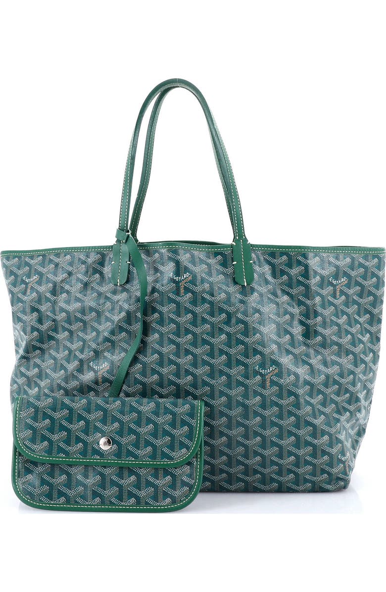 Pre-Owned Goyard Saint Louis Tote Coated Canvas PM, Alternate, color, Green