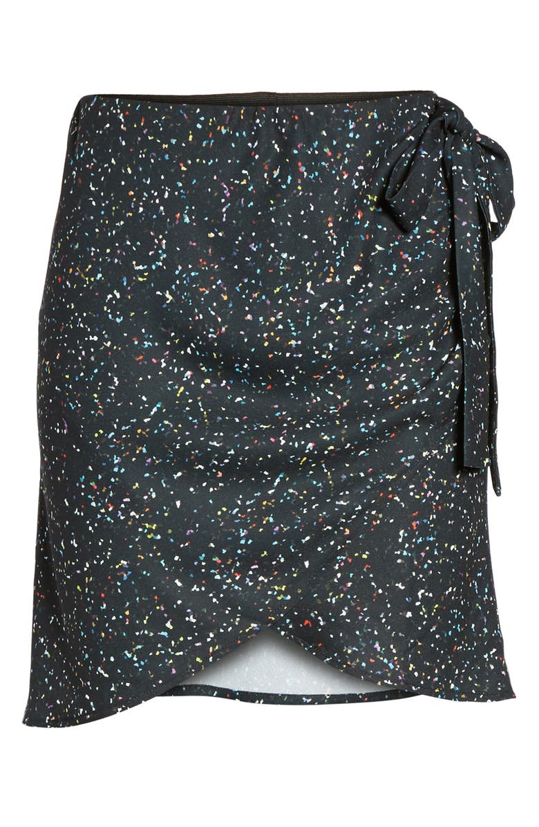 Thieves Like Us Faux Wrap Miniskirt, Alternate, color, 