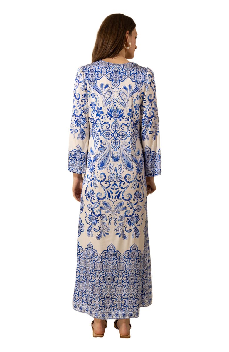 Halebob Nalani Charmeuse Caftan Dress, Alternate, color, 