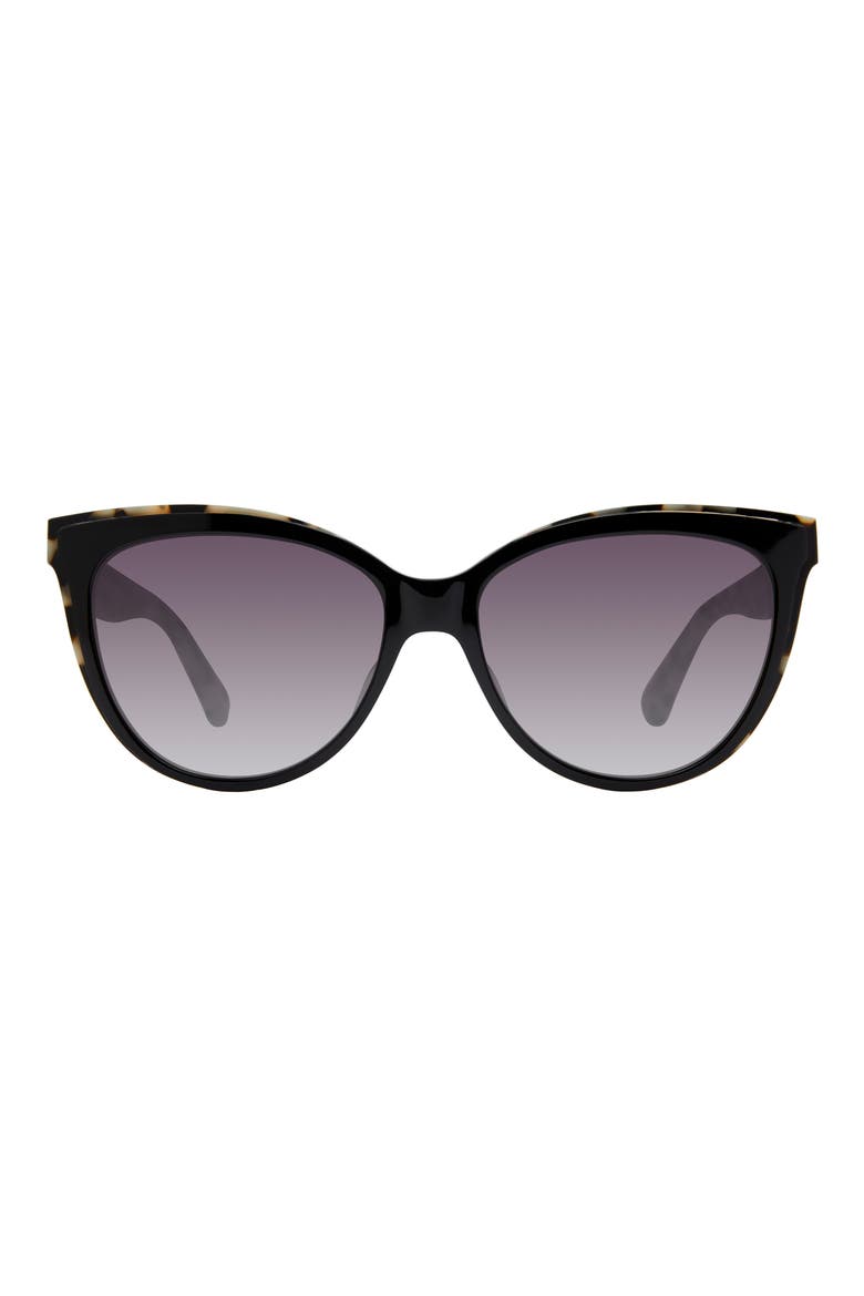 Daesha Cat Eye Sunglasses, Main, color, BLACK HAVANA