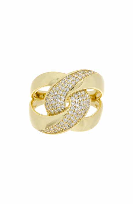Juvell Pavé Cubic Zirconia Knot Ring