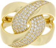 Juvell Pavé Cubic Zirconia Knot Ring