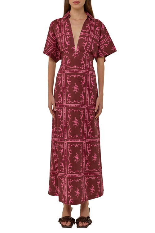 Palm Noosa Jasmine Dress In Elizabeth Tile