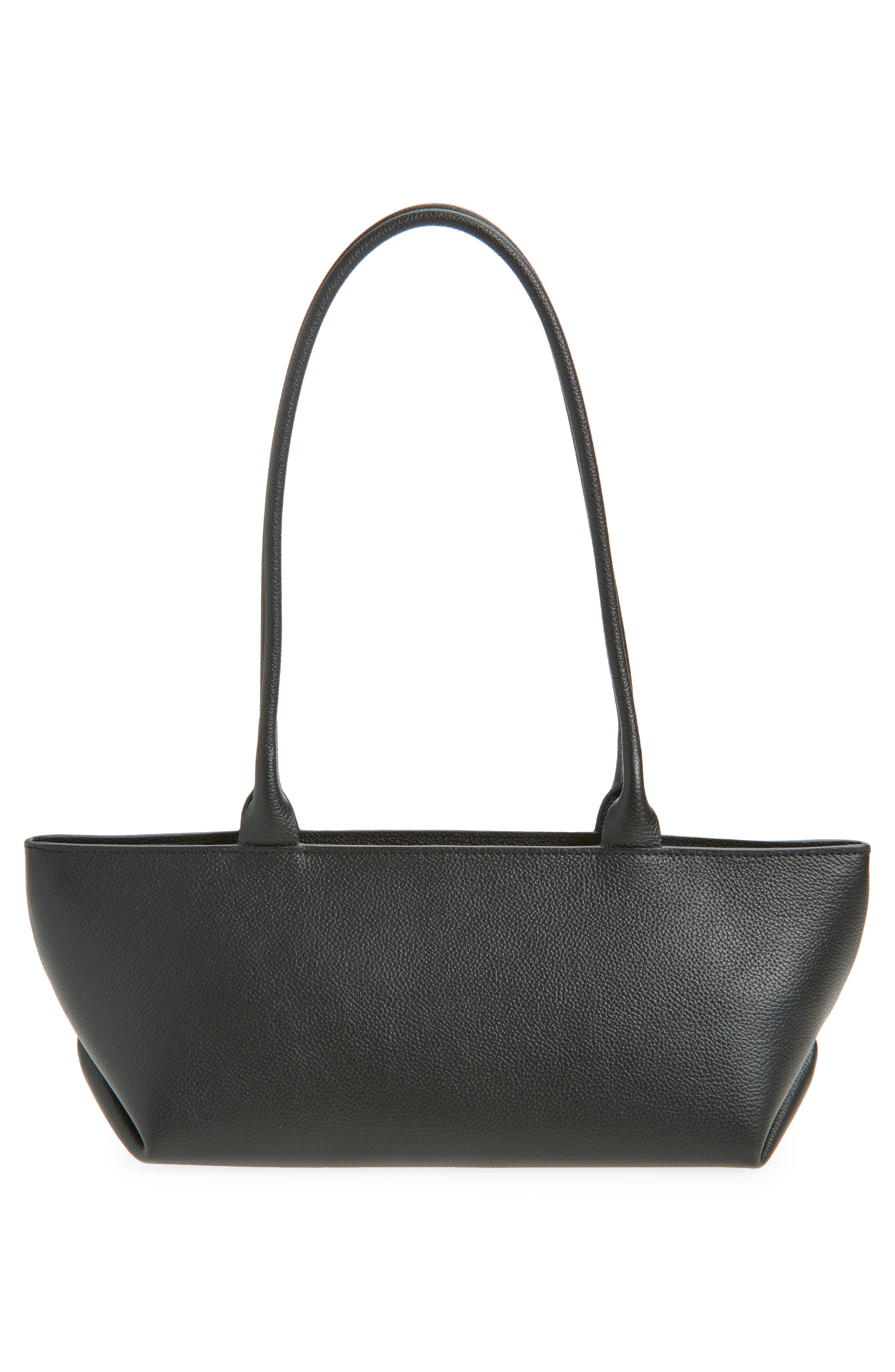 DeMellier The New York Leather Shoulder Bag, Alternate, color, Black