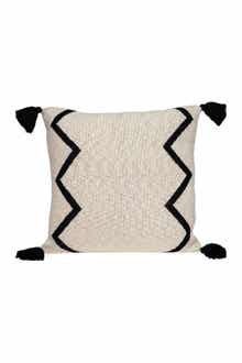 Zinga Transitional Beige/Cream Throw Pillow