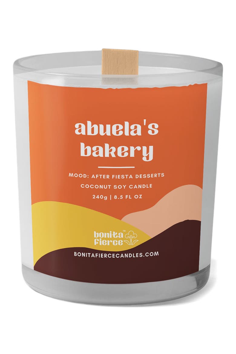 Abuela's Bakery Candle, Main, color, WHITE/ ORANGE