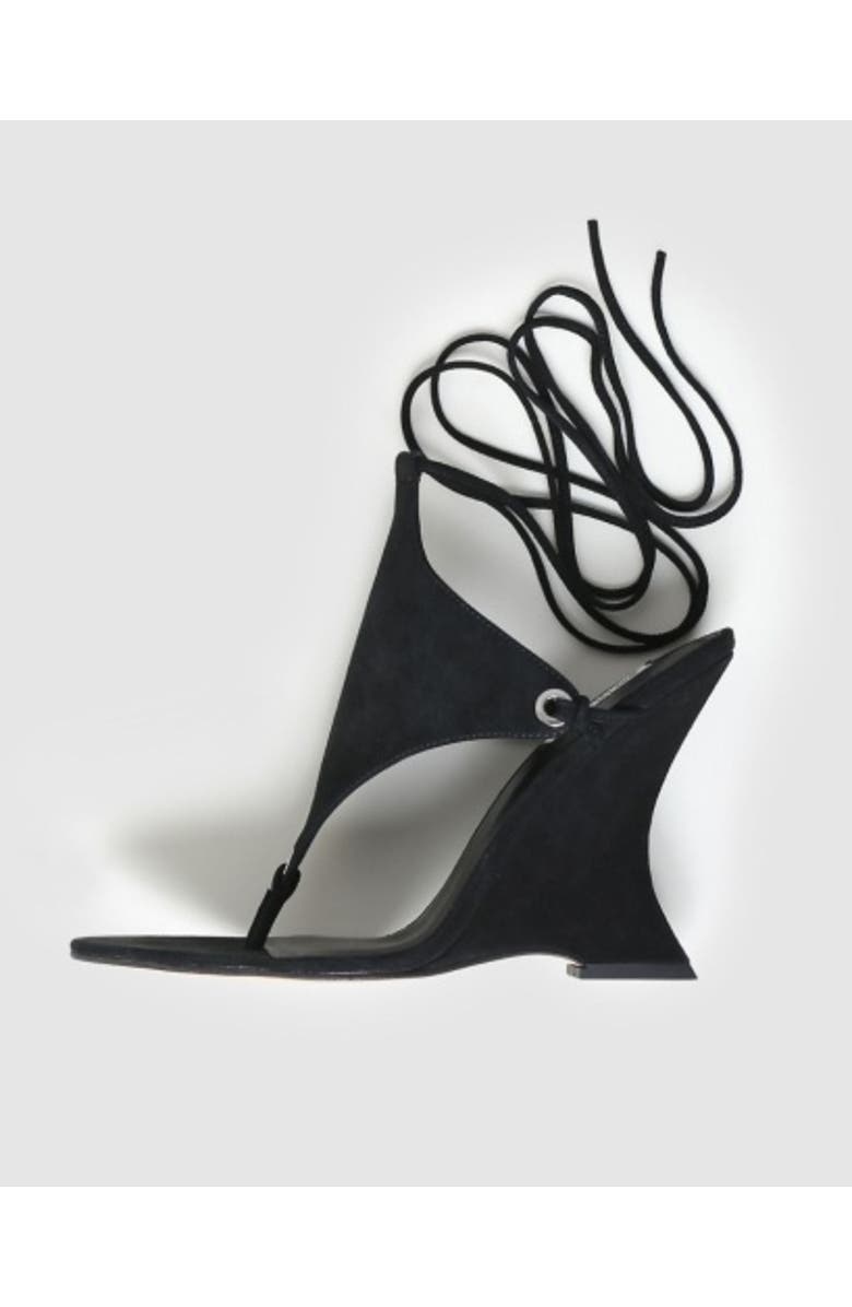 Naked Wolfe Rampage Wedge, Alternate, color, Black Suede