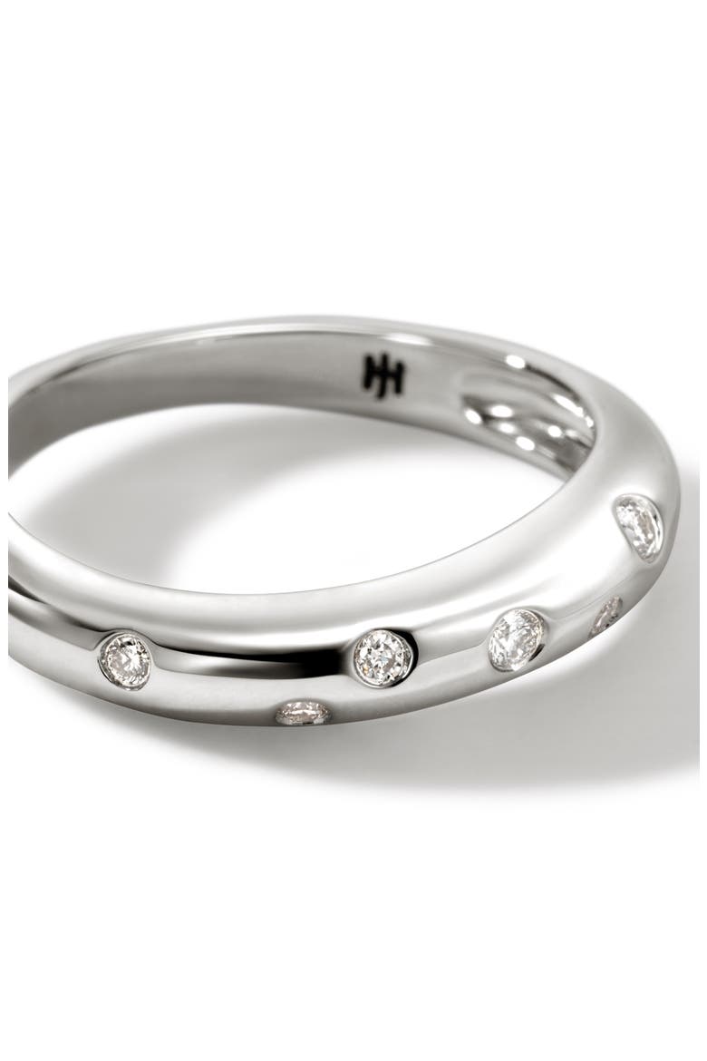 Surf Ring, Diamonds, Slim, Alternate, color, SILVER