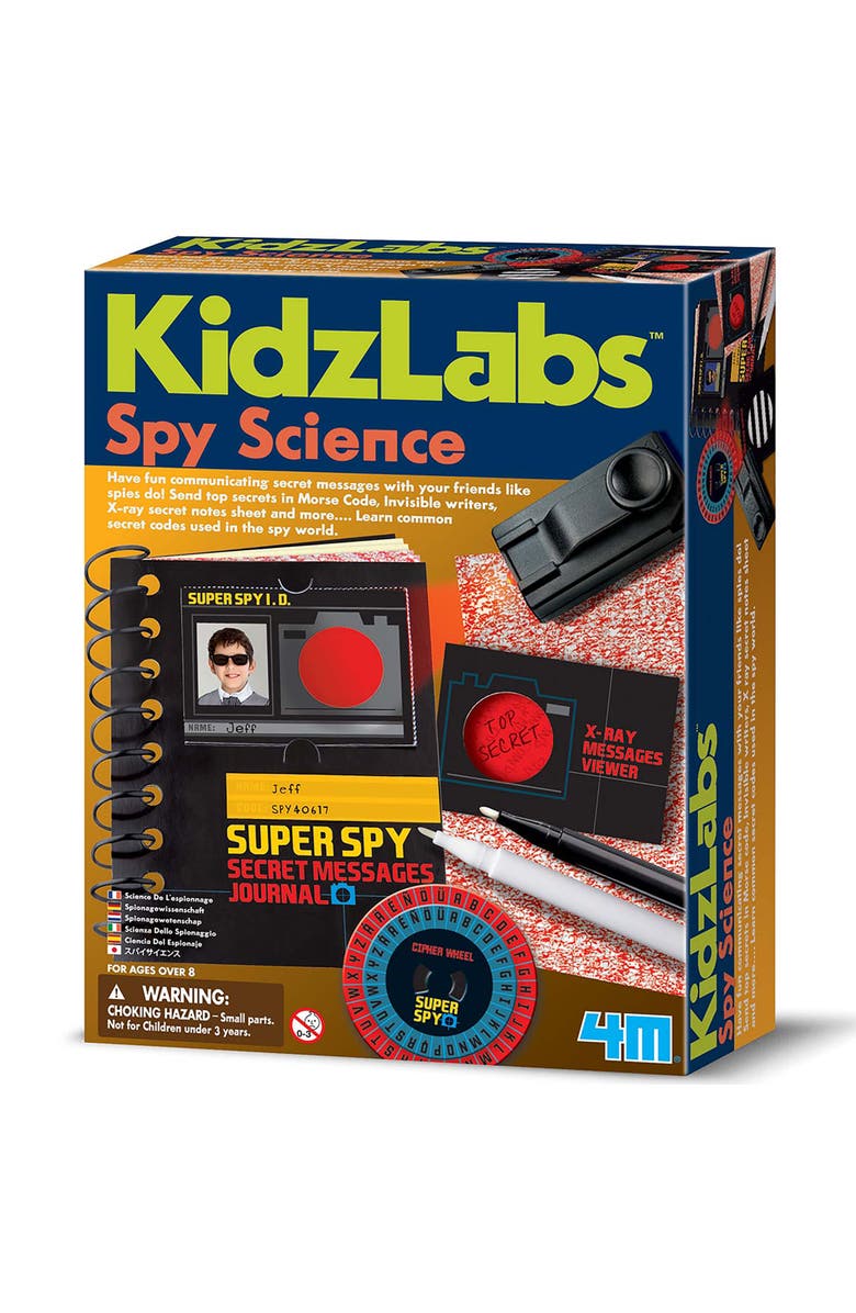 4M KidzLabs Spy Science, Assemble A Secret Messages Journal, Kids 8+, Main, color, Multicolored
