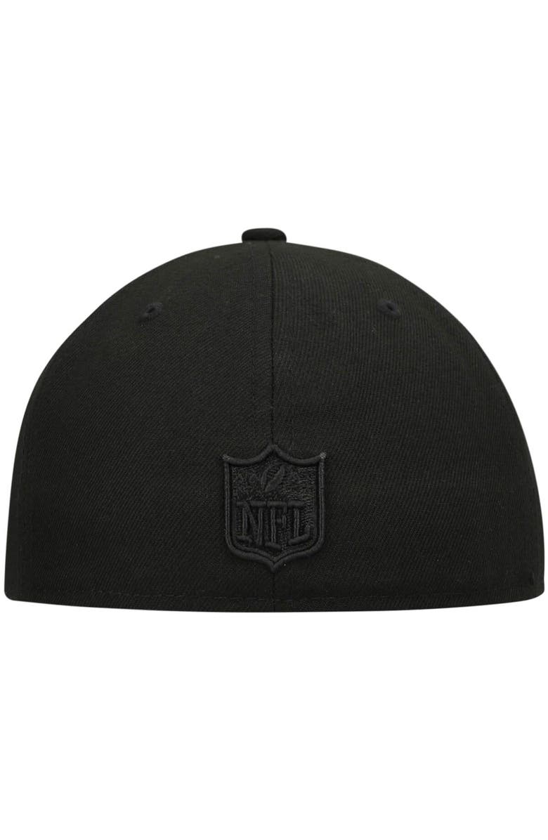 New Era Men's New Era Black Miami Dolphins Black on Black Low Profile 59FIFTY II Fitted Hat, Alternate, color, 