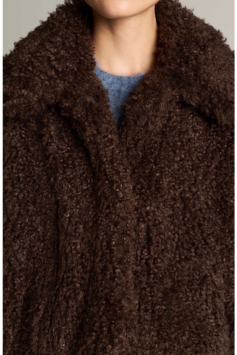Faux Fur Cropped Jacket, Alternate, color, PINEWOOD
