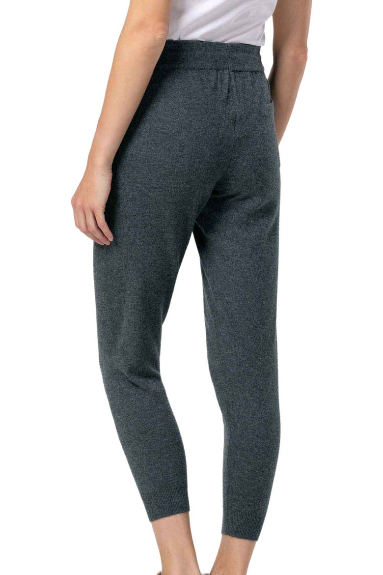 Cuffed Cashmere Jogger, Alternate, color, plum kitten